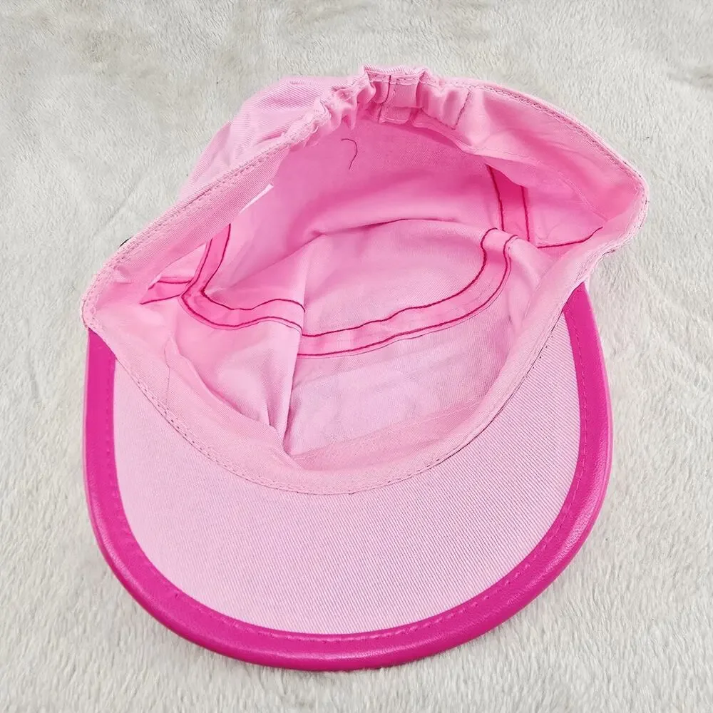 Lot Of 3 Hannah Montana Disney Black Pink Cadet Style Girls Cap Hat Vintage Y2K